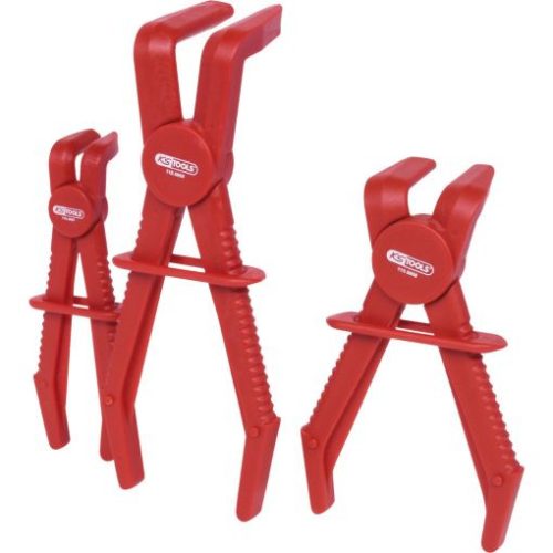 KS Tools Flexibilistömlő- elzáró fogókészlet 3 részes,  90°-os  15,30,60 mm
