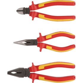   KS Tools Szigetelt fogó készlet 1000V 3 részes  kombi.telefon,Oldalcsípő