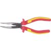 KS Tools Szigetelt félkerekcsőrű fogó, hajlított, kétk.ny 200 mm, vágóéllel