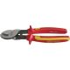 KS Tools Szigetelt kábelvágó olló, kétkomponensű nyél 1000V 150 mm, d=13/50 mm2