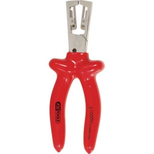 KS Tools Szigetelt huzalcsupaszító fogó, mártott nyél 160 mm, 0,5-5,0 mm2 1000V