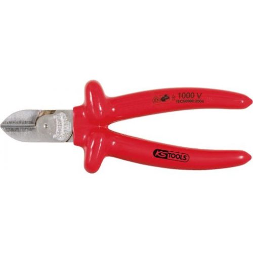 KS Tools Szigetelt Oldalcsípő fogó, mártott nyél 1000V 160 mm