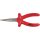 KS Tools Szigetelt kerekcsőrű fogó, rövid csőrű 160 mm, 1000V, mártott nyél