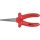 KS Tools Szigetelt kerekcsőrű fogó, hosszúcsőrű 160 mm, 1000V, mártott nyél