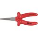 KS Tools Szigetelt kerekcsőrű fogó, hosszúcsőrű 160 mm, 1000V, mártott nyél