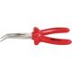 KS Tools Szigetelt félkerekcsőrű fogó, hajlított, mártott 200 mm, 1000V