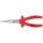 KS Tools Szigetelt félkerekcsőrű fogó, hosszú csőrű, 1000V 160 mm, mártott nyél