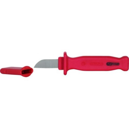 KS Tools Szigetelt kábelkés, egyenes penge 1000V 180 mm