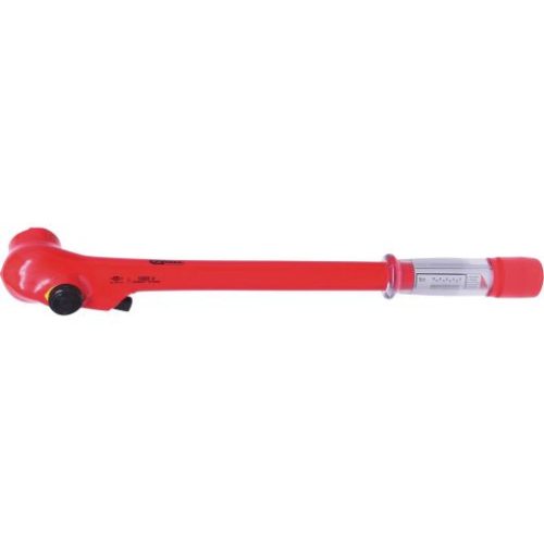 KS Tools Szigetelt nyomatékkulcs, irányváltós racsnis fej 20- 100Nm +/-4% L1/2" Z=30 gyártói mérési jegyzőkönyvvel