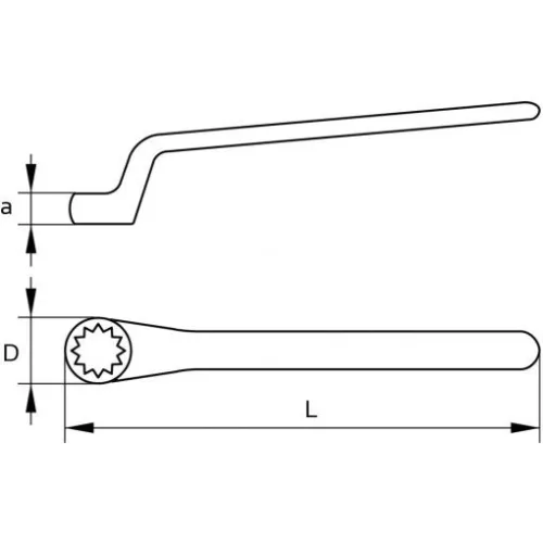 KS Tools Szigetelt csillagkulcs, 1000V 7 mm