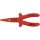 KS Tools Szigetelt félkerekcsőrű fogó, hosszú csőrű 160 mm, 1000V, mártott nyél és fej