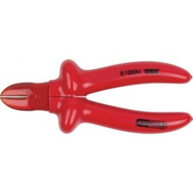   KS Tools Szigetelt kábelvágó olló, mártott nyél 1000V 180 mm