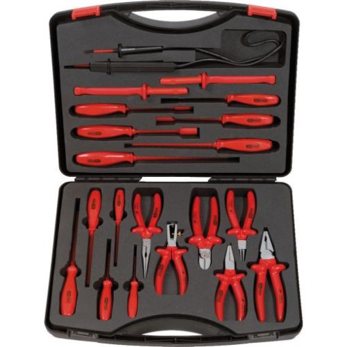 KS Tools Szigetelt szerszámkészlet, Műanyag kofferben 20 részes 1000V