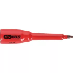   KS Tools Szigetelt Rátűzőkulcs, hosszú, TORX, 3/8", 1000V TX 10  L=100 mm
