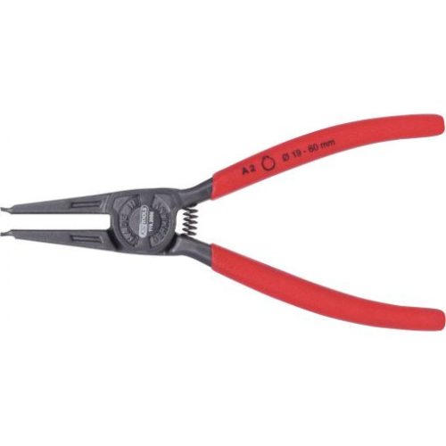 KS Tools Seegergyűrű fogó KE, barnított fej, gumi nyél A 2 175 mm, 19- 60 mm