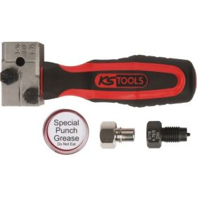   KS Tools Univerzális fékcső-peremező készlet 4 részes FLAREFIXeco 4,75 mm