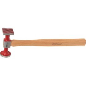   KS Tools Karosszéria kalapács kerek / négyszög 40/38x38 mm, recés