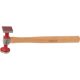 KS Tools Karosszéria kalapács kerek / négyszög 40/38x38 mm, recés