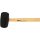 KS Tools Gumi kalapács, fa nyél, fekete 74 mm, 0,33 kg