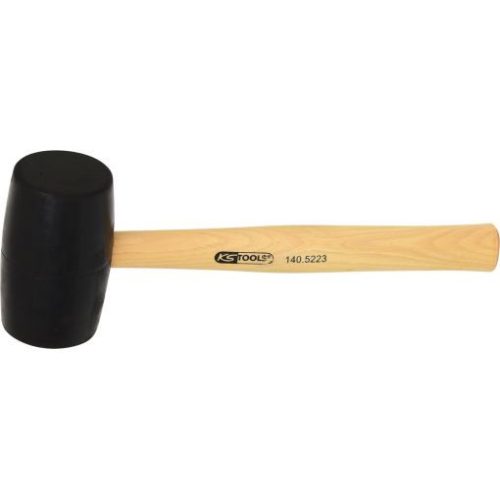 KS Tools Gumi kalapács, fa nyél, fekete 74 mm, 0,33 kg