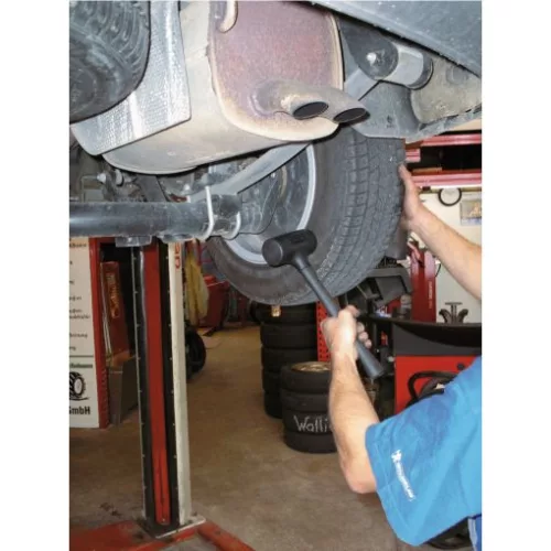 KS Tools Visszacsapásmentes kalapács ( sörétes ) tömör gumi 35 mm, 0,57 kg