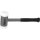 KS Tools Visszacsapásmentes kalapács ( sörétes ) nylon fej 60 mm, 1,67 kg, gumi nyél