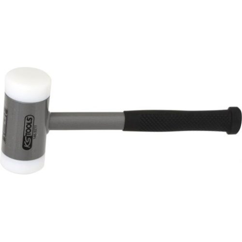 KS Tools Visszacsapásmentes kalapács ( sörétes ) nylon fej 60 mm, 1,67 kg, gumi nyél