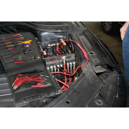 KS Tools Diagnosztikai ellenőrző és mérokábel készlet 25 részes 12/24V