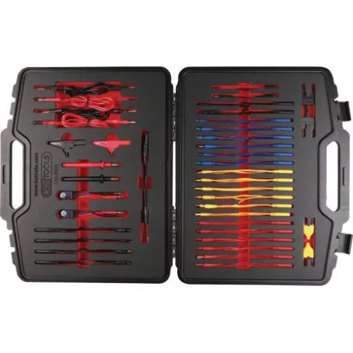 KS Tools Diagnosztikai ellenőrző és mérokábel készlet 92 részes 12/24V