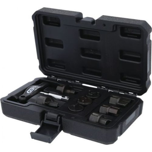 KS Tools 3/8" speciális profil (adapter) készlet 9 részes, Műanyag olajleereszto csavarokhoz
