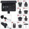 KS Tools 3/8" speciális profil (adapter) készlet 9 részes, Műanyag olajleereszto csavarokhoz