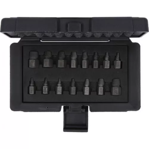 KS Tools Sérült fejű csavar kiszedő készlet 15 részes,  3-14mm  SW13