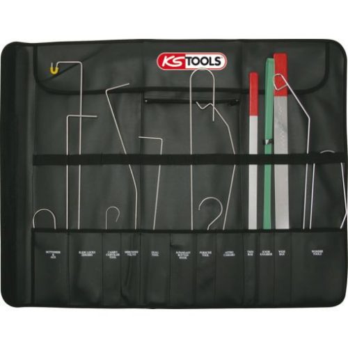 KS Tools Gépkocsi ajtónyitó készlet 16 részes, mubor tasakban