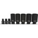 KS Tools Dugókulcs készlet + rátuzo 1/2" gépi, tartósínen 27-36 mm/14-19 mm 8 részes, 12 szög