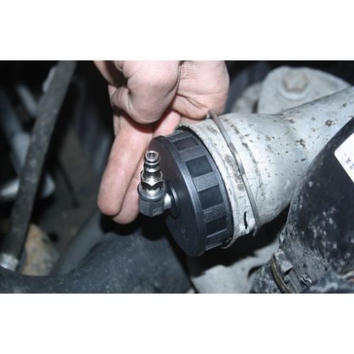 KS Tools Töltőlevegő rendszer ellenörzo készlet 13 részes, bajonettcsatlakozós turbófeltöltőhöz