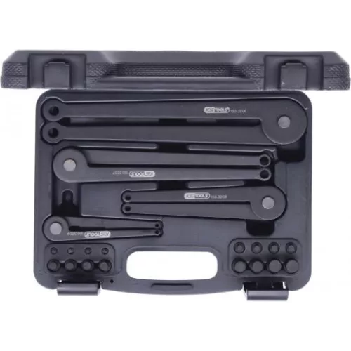 KS Tools Körmöskulcs készlet állítható, csere csapokkal 19 részes  csapok:2,37/2,9/4,87/5,91/6,87/7,92/ 9,87/11,9