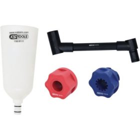   KS Tools Olajbetöltő tölcsérkészlet, forgatható derékszögu karral 4 részes, VAG-hoz