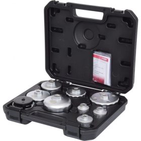   KS Tools Olajszűrő leszedő dugókulcs készlet 16 részes, 3/8", 76-108mm, 14/15/16 sarkos