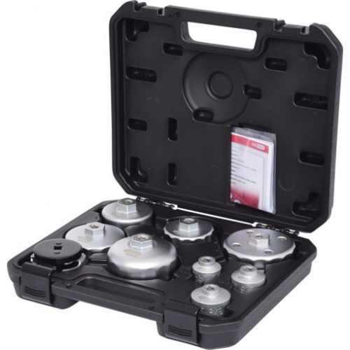 KS Tools Olajszűrő leszedő dugókulcs készlet 16 részes, 3/8", 76-108mm, 14/15/16 sarkos
