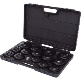   KS Tools Olajszűrő leszedő dugókulcs készlet 15 részes, 3/8", 65-100mm, 14/15 sarkos