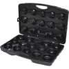 KS Tools Olajszűrő leszedő dugókulcs készlet 30 részes, 3/8", 65-108mm, 10/14/18 sarkos