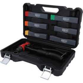   KS Tools Univerzális kézi anyaszegecselo készlet 3 az 1-ben M3,4,5,6-os behúzóval/acél 2,4-4,8/alu2,4-4,8 Lemezkivágó funkcióval