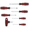 KS Tools Csavarhúzó klt. lapos + PH, üthető végu, kétk.nyél 7 részes 4FL+2PH+T-nyél