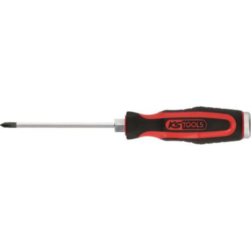 KS Tools Csavarhúzó kereszthornyos, PH, üthető vég HEX PH 4 x 200  üthető, kétkomponensű nyél