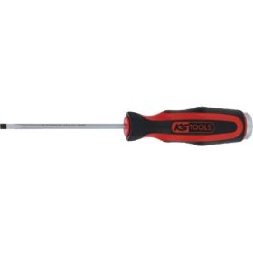   KS Tools Csavarhúzó lapos, kétk.nyél, fém üthető vég 80x 3,5x 0,6  üthető