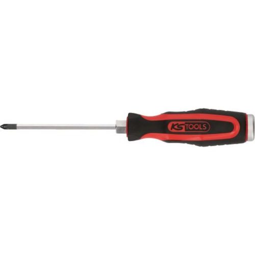 KS Tools Csavarhúzó kereszthornyos, PZ, kétk.nyél, HEX PZ 0 x  60  üthető