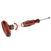 KS Tools Csavarhúzó klt. lapos +PH, hatszög szár, kétk.nyél 13 részes T-sz+6FL+6PH, üthető, Műanyag dobozban ERGOTORQUEplus