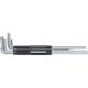 KS Tools TORX BO kulcs készlet, extra hosszú, krómozott TX10-50 2xBO  8 részes, 3 az 1-ban tartóval Méretek:TX10-15-20-25-30-40-45-50