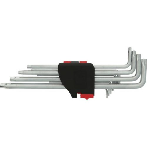 KS Tools TORX BO IPR kulcs készlet, hosszú ( 5 szög, TS ) TS 8-50 BO 10 részes összecsukható tartó Méretek:TB8-10-15-20-25-27-30-40-45-50