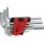 KS Tools Hatszögkulcs készlet rövid, krómozott 1,5-10 mm  9 részes, összecsukható tartó Méretek:1,5-2-2,5-3-4-5-6-8-10